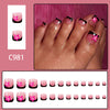 12 Sizes-24 Pcs Press On Nails C982