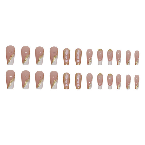 12 Sizes-24 Pcs Press On Nails W1479