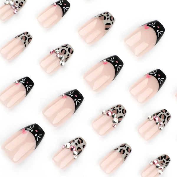 12 Sizes-24 Pcs Press On Nails JP3595