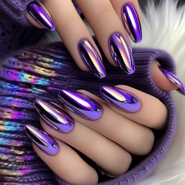 12 Sizes-24 Pcs Press On Nails Y01-2