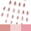 12 Sizes-24 Pcs Press On Nails JP1846