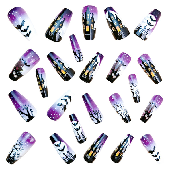 12 Sizes-24 Pcs Press On Nails Y927