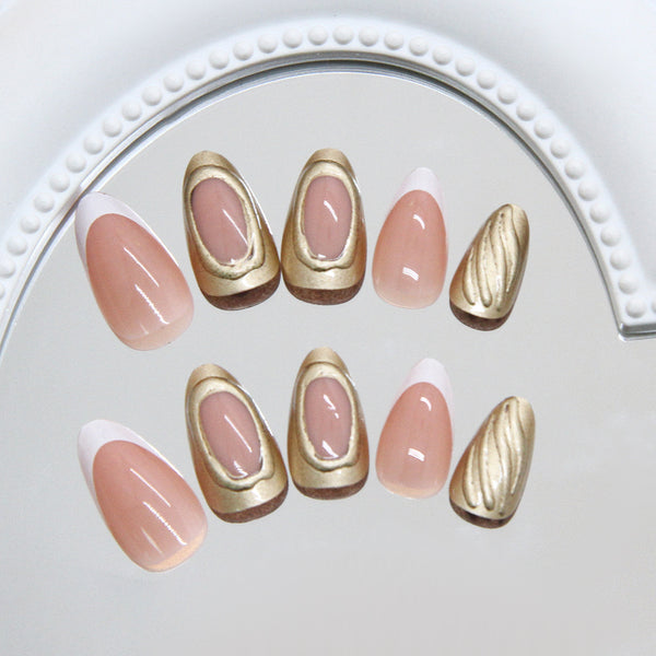 12 Sizes-24 Pcs Press On Nails W2036