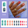 12 Sizes-24 Pcs Press On Nails C433