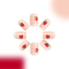 12 Sizes-24 Pcs Press On Nails C309