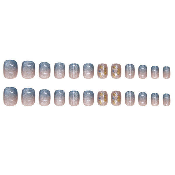 12 Sizes-24 Pcs Press On Nails W1694