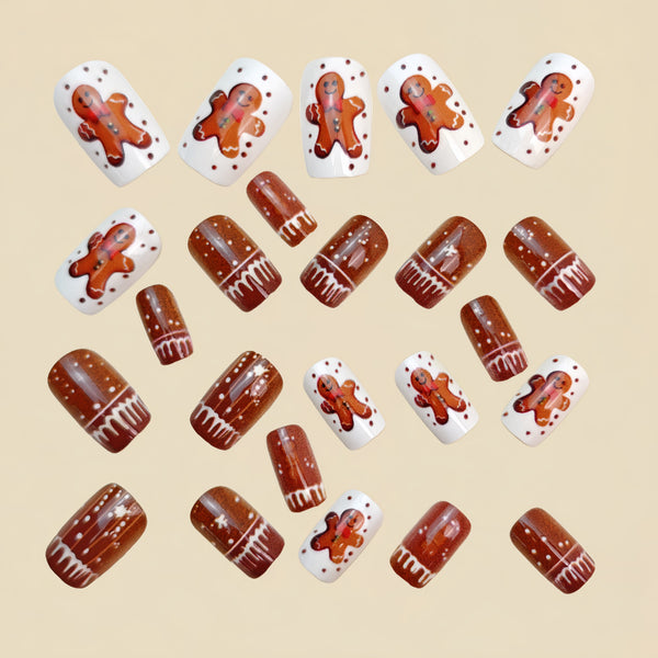 12 Sizes-24 Pcs Press On Nails Y1205
