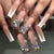 12 Sizes-24 Pcs Press On Nails Z1032