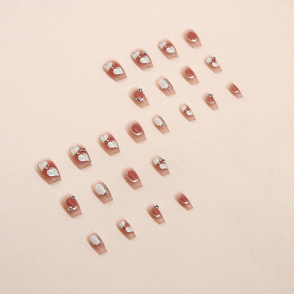12 Sizes-24 Pcs Press On Nails Z527