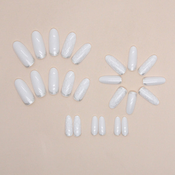 12 Sizes-24 Pcs Press On Nails W1321