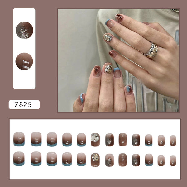 12 Sizes-24 Pcs Press On Nails Z825