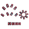 12 Sizes-24 Pcs Press On Nails Y1987