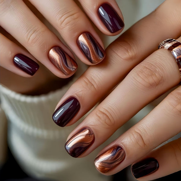 12 Sizes-24 Pcs Press On Nails Y1768