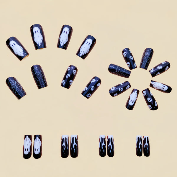 12 Sizes-24 Pcs Press On Nails Y201