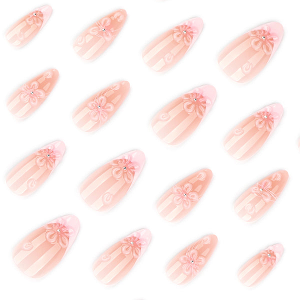 12 Sizes-24 Pcs Press On Nails JP4325