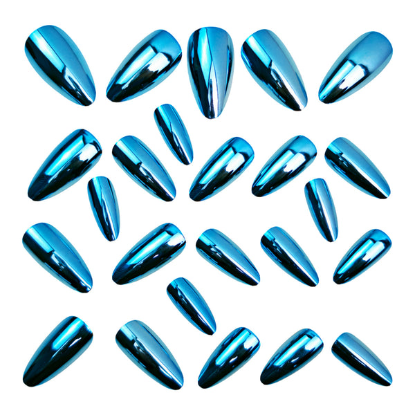 12 Sizes-24 Pcs Press On Nails Y1518