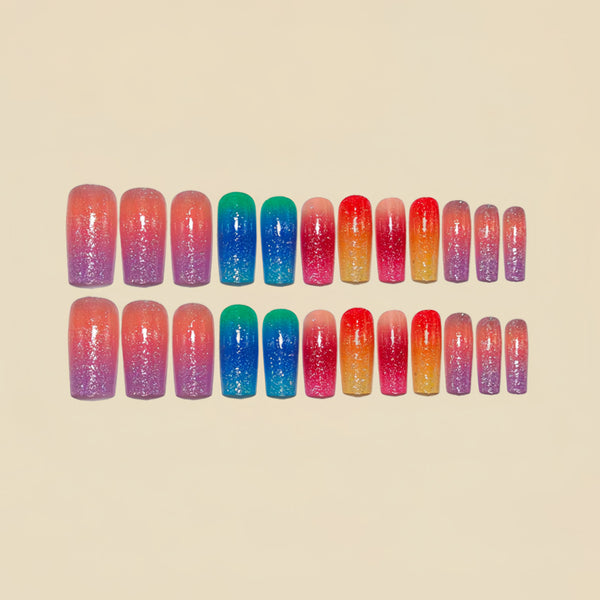 12 Sizes-24 Pcs Press On Nails Y1585