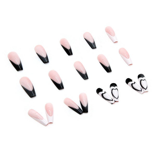 12 Sizes-24 Pcs Press On Nails W126