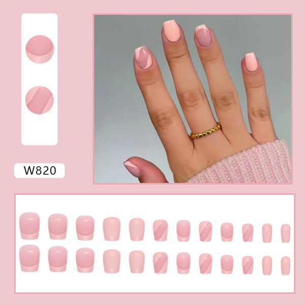12 Sizes-24 Pcs Press On Nails W820
