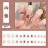 12 Sizes-24 Pcs Press On Nails R606