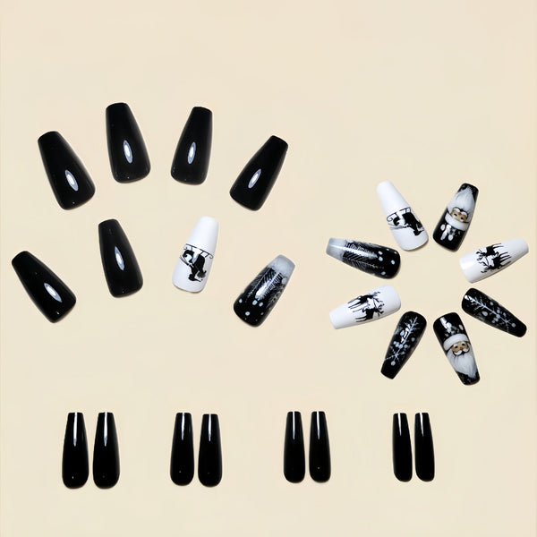 12 Sizes-24 Pcs Press On Nails Y267