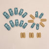 12 Sizes-24 Pcs Press On Nails W1399