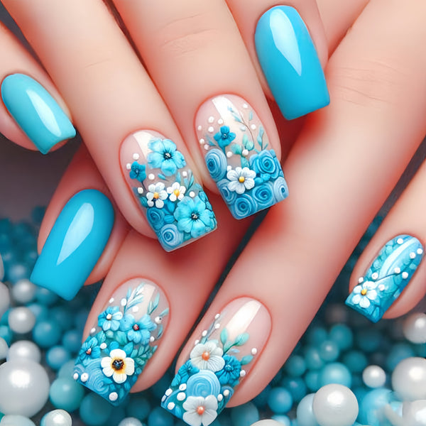 12 Sizes-24 Pcs Press On Nails Y657