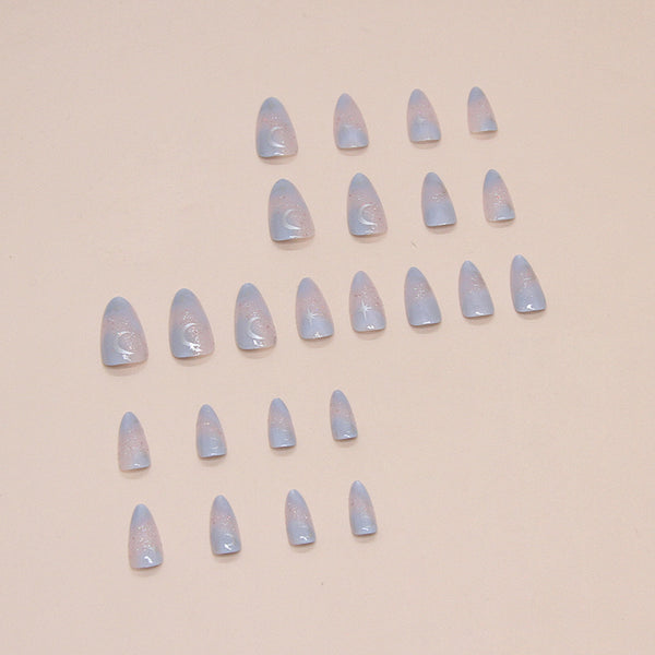 12 Sizes-24 Pcs Press On Nails W1578