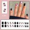 12 Sizes-24 PcsPress On Nails C397