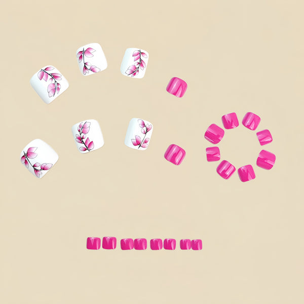 12 Sizes-24 Pcs Press On Nails Y1036