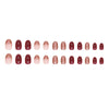 12 Sizes-24 Pcs Press On Nails W1491