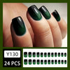 12 Sizes-24 Pcs Press On Nails Y130