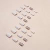 12 Sizes-24 Pcs Press On Nails W1301