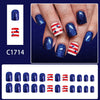 12 Sizes-24 Pcs Press On Nails C1714