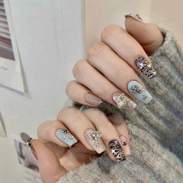 12 Sizes-24 Pcs Press On Nails Z781