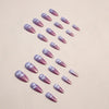 12 Sizes-24 Pcs Press On Nails W1389