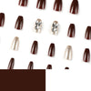 12 Sizes-24 Pcs Press On Nails JP2374