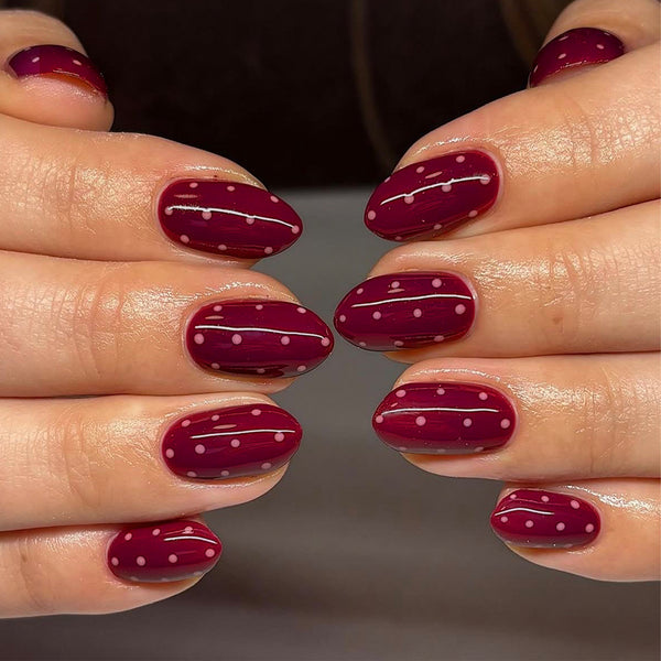 12 Sizes-24 Pcs Press On Nails JP4567