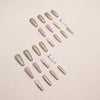 12 Sizes-24 Pcs Press On Nails W1020