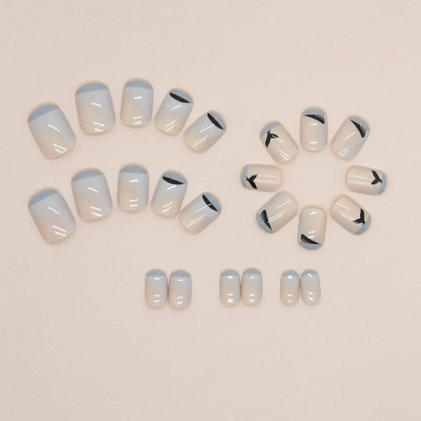 12 Sizes-24 Pcs Press On Nails W1118