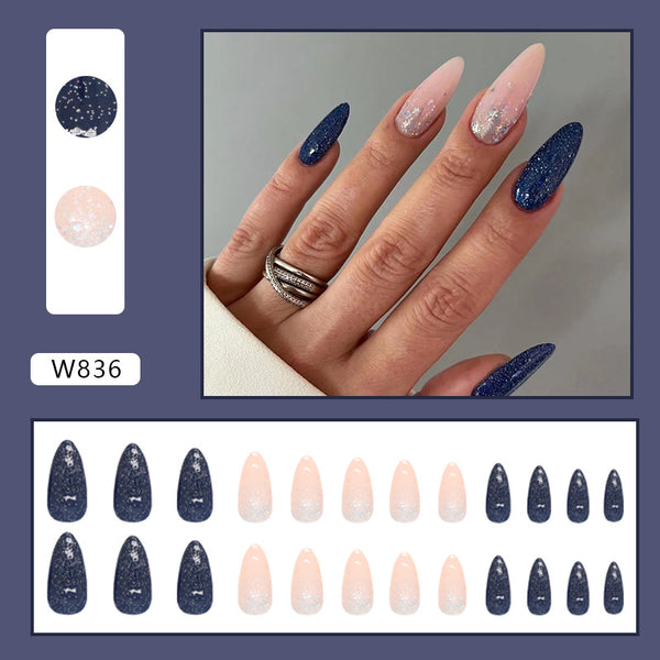 12 Sizes-24 Pcs Press On Nails W836