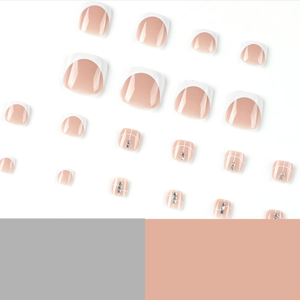 12 Sizes-24 Pcs Press On Nails JP2438