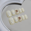 12 Sizes-24 Pcs Press On Nails K020