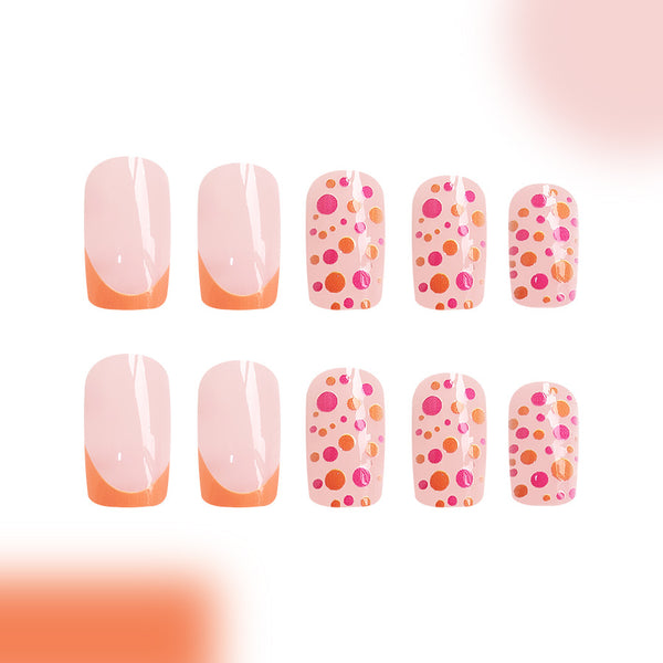 12 Sizes-24 Pcs Press On Nails C402