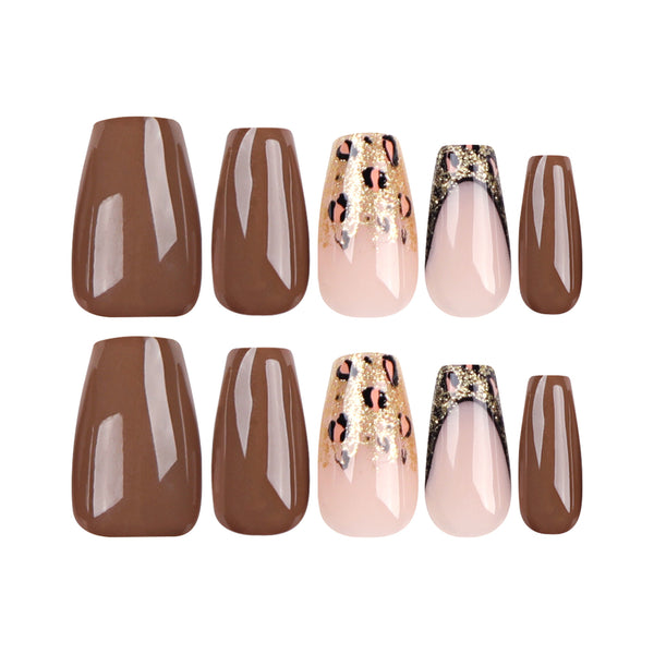 12 Sizes-24 Pcs Press On Nails JP3034