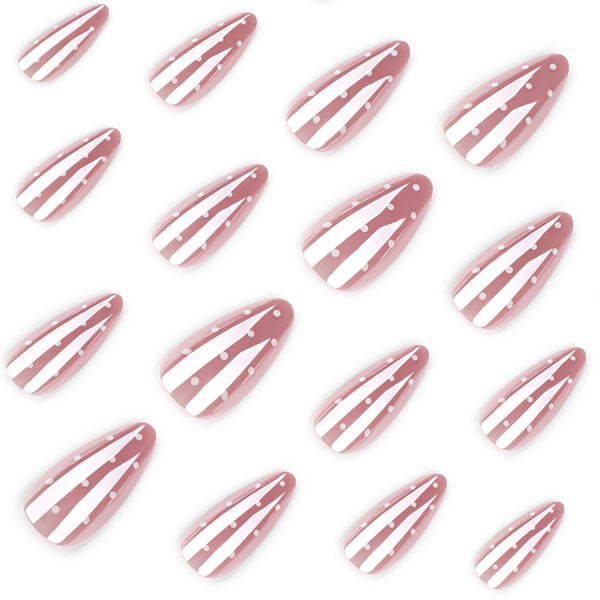 12 Sizes-24 Pcs Press On Nails JP4236