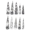 12 Sizes-24 Pcs Press On Nails JP4339