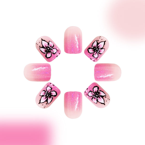 12 Sizes-24 Pcs Press On Nails C904