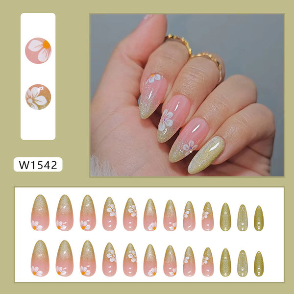 12 Sizes-24 Pcs Press On Nails W1542