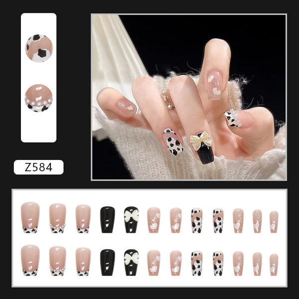 12 Sizes-24 Pcs Press On Nails Z584